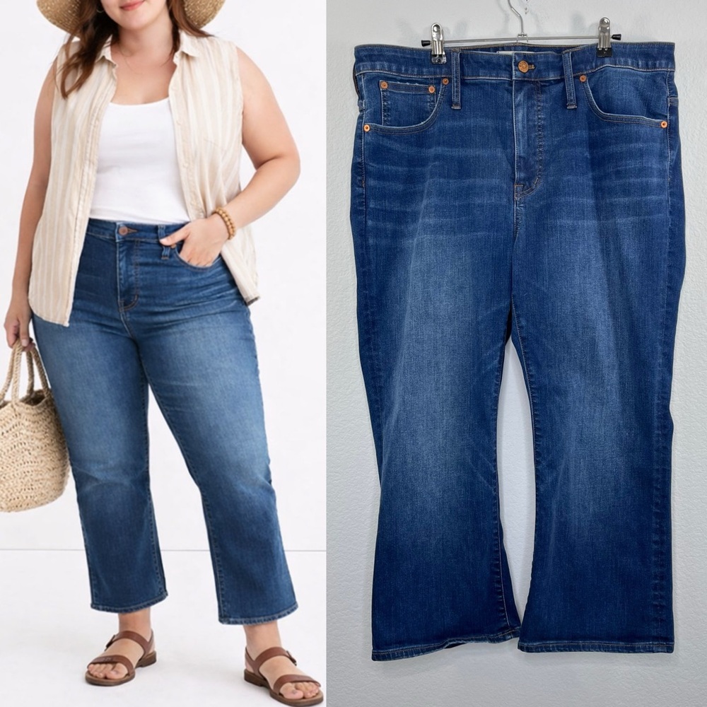 Madewell Petite Cali Demi-Boot Jeans in Lockwood‎ Wash size 33P